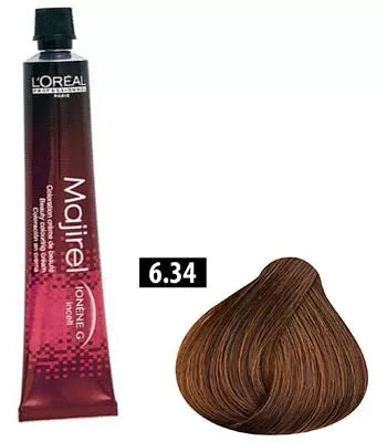 Majirel Hair Color 6.34 - L'Oréal Pro (50ml)