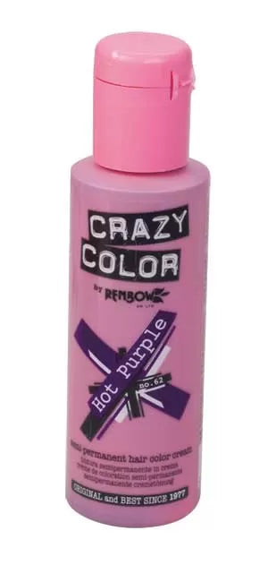 Hair color Crazy Color Hot Purple 62 (100ml)