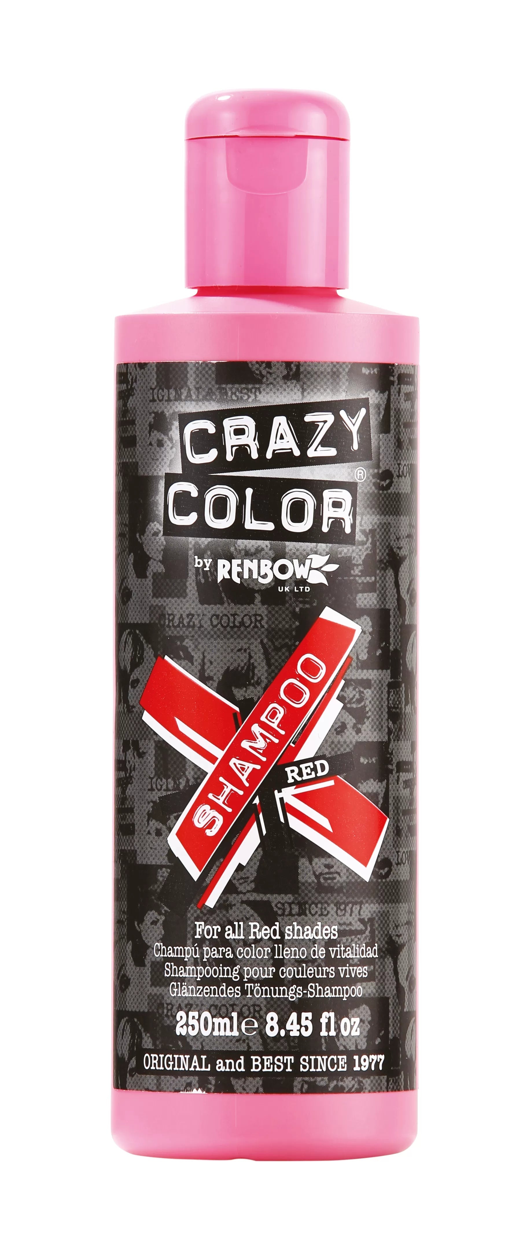 CRAZY COLOR RAINBOW Re-Activating Shampoo - 250 ml, Red