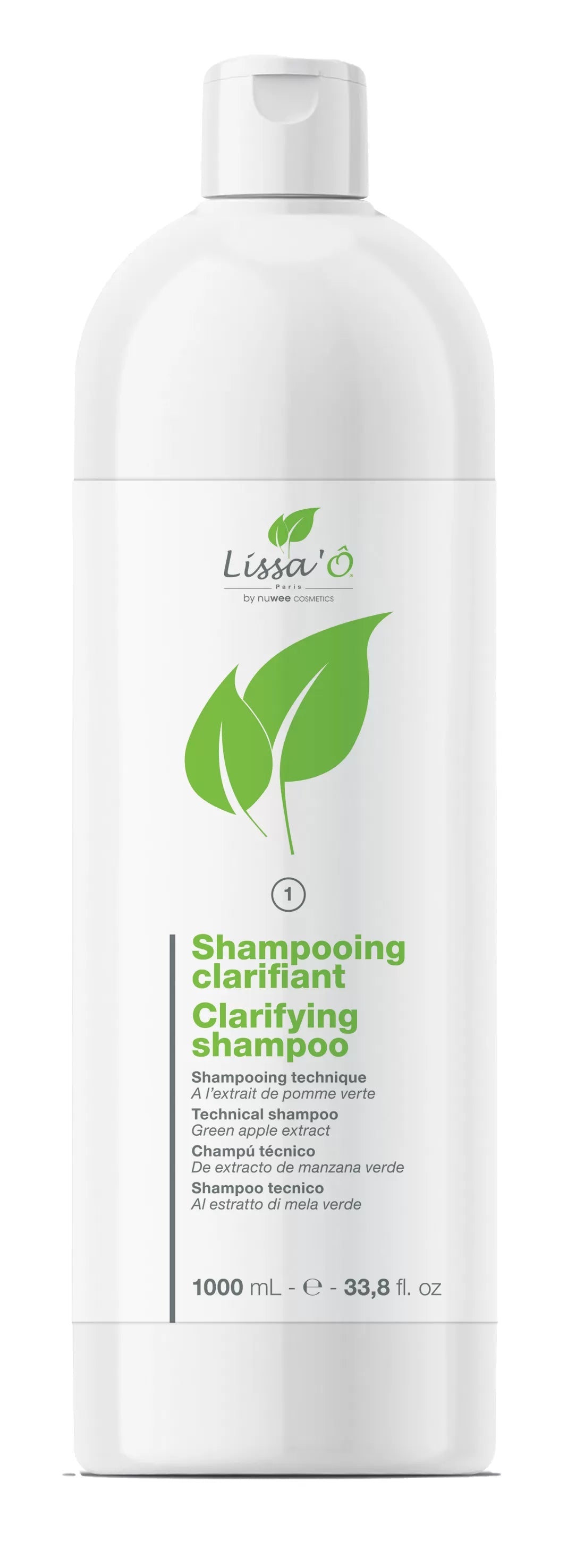 Clarifying pre-straightening shampoo 1000ml - LISSA'O
