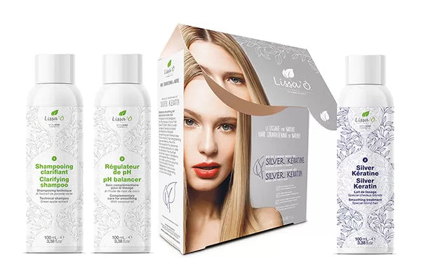 LISSA'O Silver Smoothing Treatment 3x100ml Clarif+Liss+Shampoo