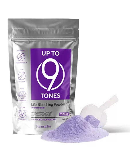 Life Bleaching Powder 500g Violet 9 Shades-FVITA