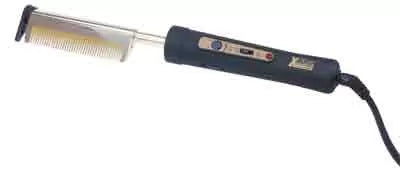 Adjustable heat decrimping comb