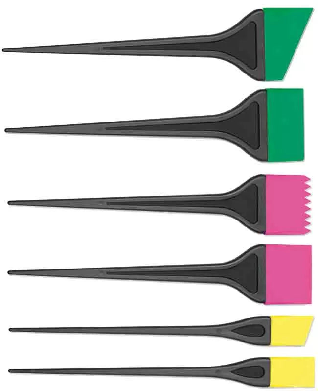 Silicone Technical Brush Kit 6 Pcs Sm+Mm+Gm