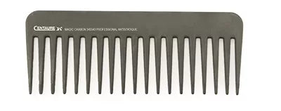 100 Carbon Extra Hair Comb 16cm with 2 Clips