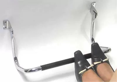 Wall-mounted, adjustable footrest with shaft (44cm)