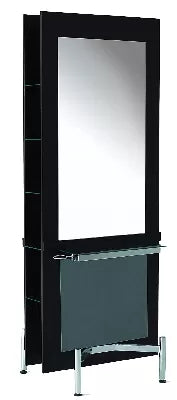 Coiffeux.NOTIL-2-DUO Dark-Wenge Black mirror+tablet