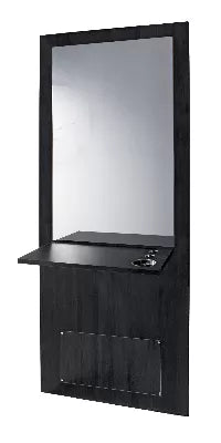 DANY BLACK DRESSING TABLE WITH MIRROR AND SHELF