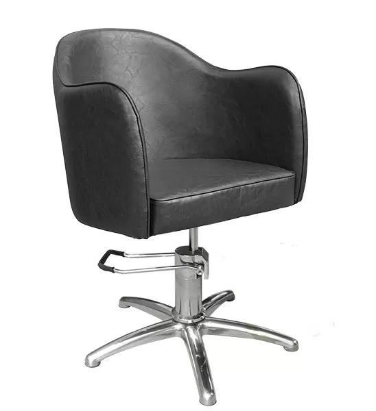 VENEZIA Black Armchair with Hydraulic Pump