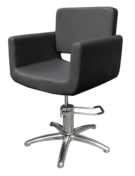 NAPOLI Black Armchair with Hydraulic Pump