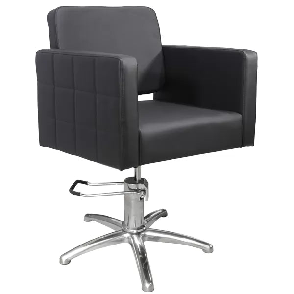 CAPRI Hairdressing Chair - Black, Hydraulic Pump