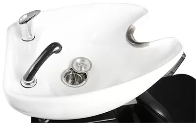 GRENADA Washbasin Chair with Sliding Seat - Black, Tilting Basin