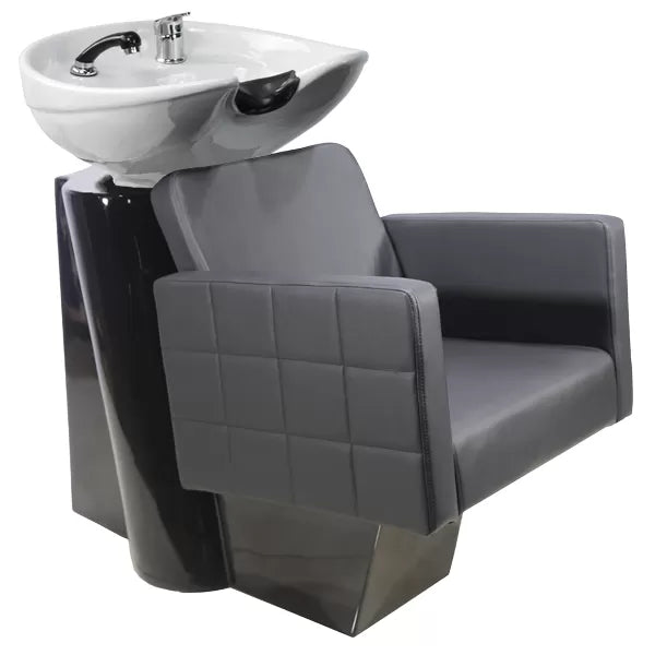 CAPRI Washbasin Chair - Black, White Ceramic Basin