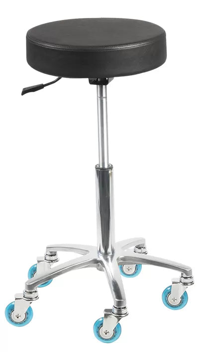 Black Roma Cup Stool with Gas Lift Pump