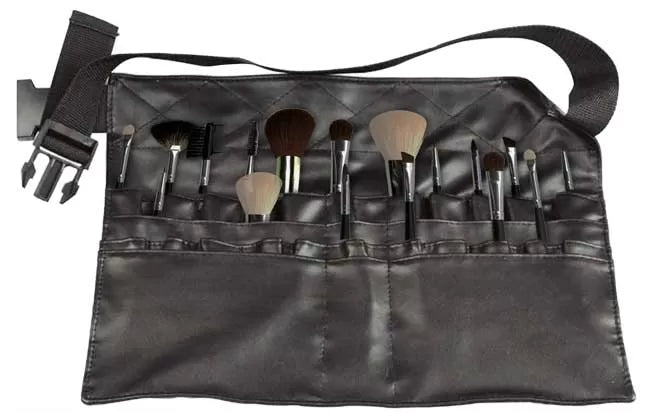 Makeup Bag - Adjustable Belt, Holds 24 Brushes