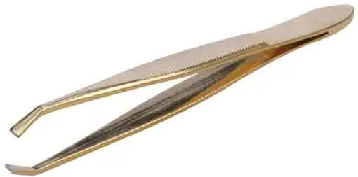 Pince Epiler 9 Cms Crochuee Doree Prof