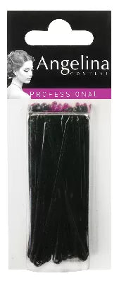 Kifix straight/beaded clips, black (7cm) x40