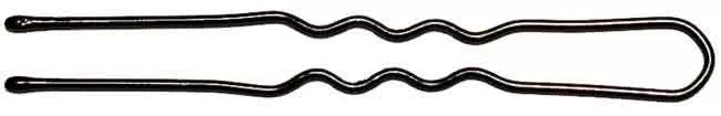 Kifix wavy/beaded pins, black (4.5cm) 250g