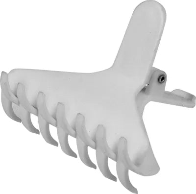 Miami Extra White Crocodile Clip (8cm) X12