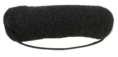 Crepe hair bun for long hair - Black - 4x18cm