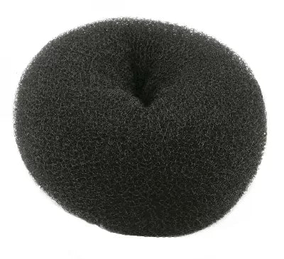 Crepe bun pouf - Black