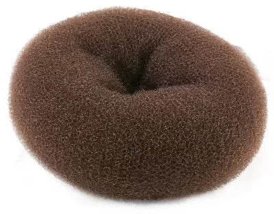 Crepe bun pouf - Chestnut