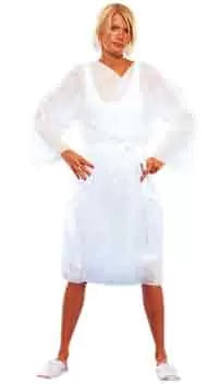 Cerunik Medium White Non-woven Bathrobe X10