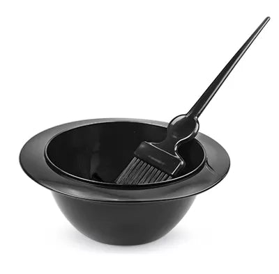 COLOR BLACK kit bowl and brush