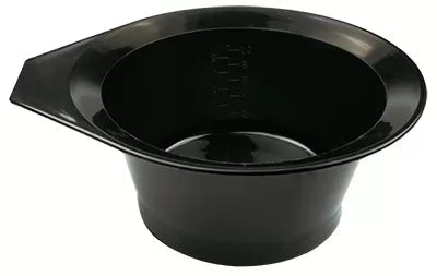 Bowl dyed black with simple rim