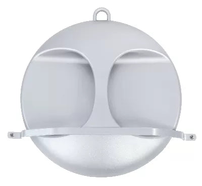 Large ICE Mirror with Handle, 270mm Diameter, Silver