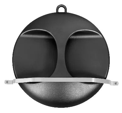 Large ICE Black Mirror with Handle (Diameter 270mm)