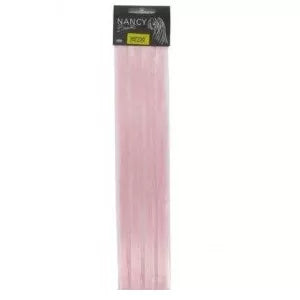 Synthetic Hair Extensions with Glue, 45cm x 12, Pink