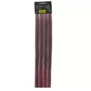 Synthetic Hair Extensions with Glue, 45cm x 12, Burgundy