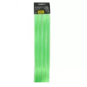 Synthetic Hair Extensions with Glue, 45cm x 12, Green