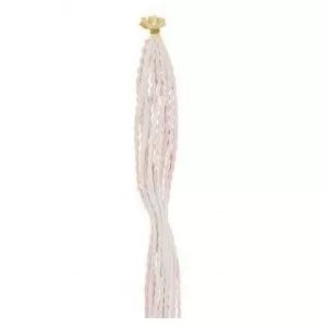 Synthetic Zigzag Hair Extensions 45cm x12 White