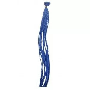 Synthetic Zigzag Hair Extensions 45cm x12 Blue