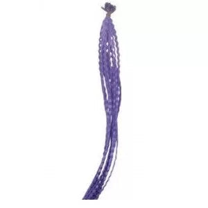 Synthetic Zigzag Hair Extensions 45cm x12 Purple