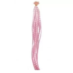 Synthetic Zigzag Hair Extensions 45cm x12 Pink