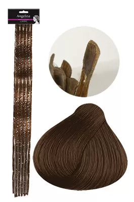 Natural Hair Extensions 35cm x 20 Light Brown