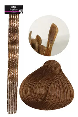 Natural Hair Extensions 35cm x 20 Red Blonde 766