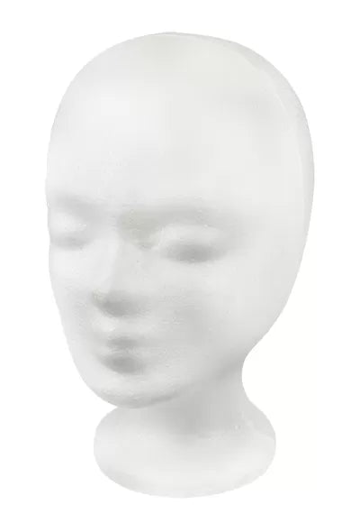 Belfi White Polystyrene Head