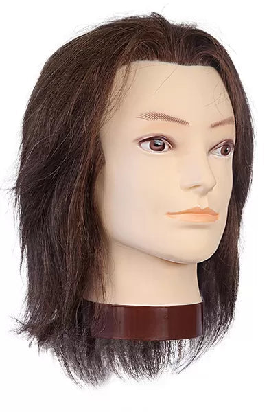Jean natural hair head, 25/30cm, color 6