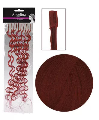 Natural Hair Extensions Ringx10 Wavy 31 Pink
