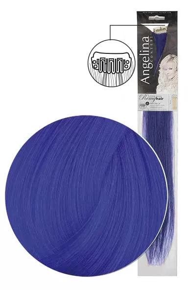 Ag-Ct Remyhair Hair Extension, 2 Clips, Blue, 7x45cm x1