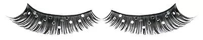 Crazy Rhinestone False Eyelashes - 4 x 2 with Glue
