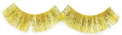 Crazy Parrot Gold False Eyelashes x2 with Glue