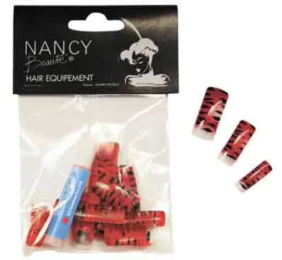 False Nails. Panther Design. 24 Pack with Glue