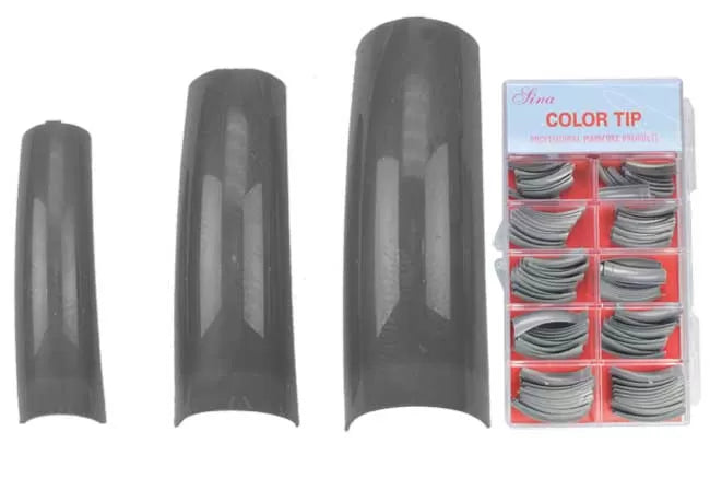 Ariel Pro Assorted Silver False Nails Box of 100