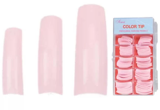 Ariel Pro Assorted Pink False Nails Box of 100