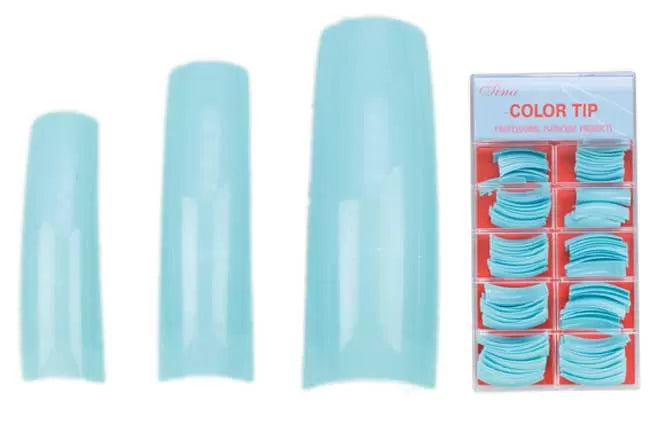 Ariel Assorted Blue Pro False Nails Box of 100